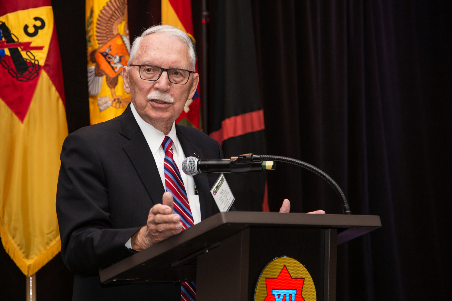General Fred Franks (USA-Ret) speaks at the VII Corps Desert Storm Veterans Association 29th Anniversary Memorial & Reunion